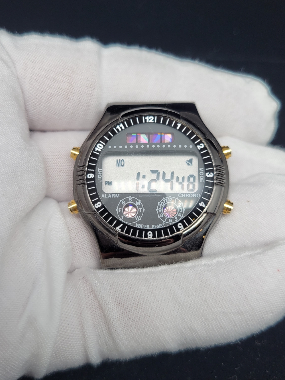 Black Digital Chronograph Wrist Watch - Brand Unspecified